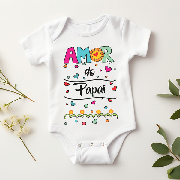 Body Personalizado Bebê Amor do Papai