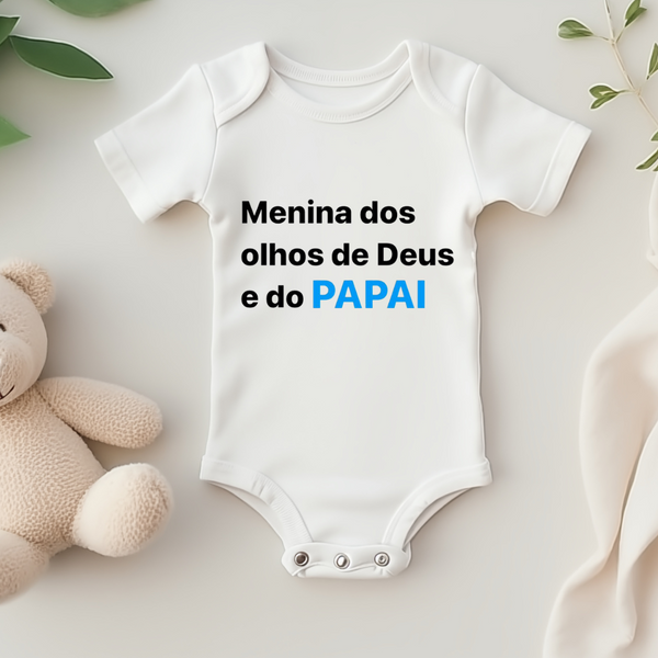 Body Personalizado Bebê Pai, Filho, Espírito Santo e eu Papai