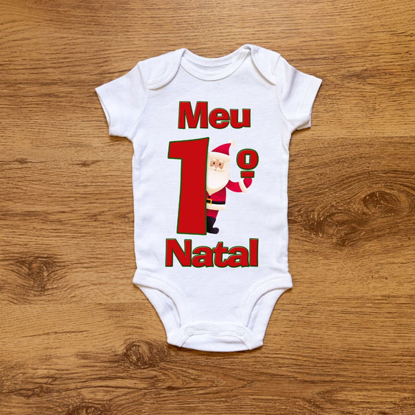 Body Personalizado Bebê Meu 1º Natal